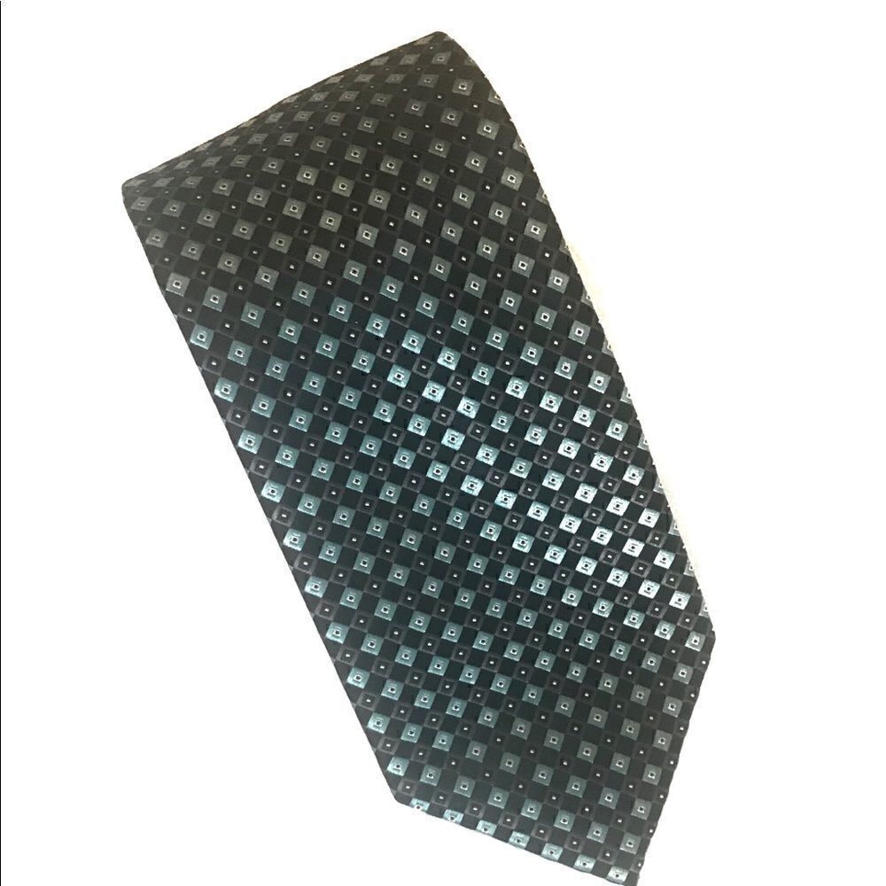Alexander Julian Gray/Blue Silk Tie